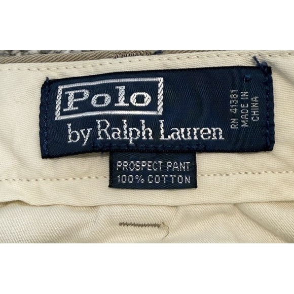 Polo Ralph Lauren Prospect Chino Pants Tan Straight Fit Mens Size 34x32 RN 41381 - Picture 2 of 9